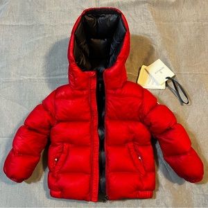 Moncler 2T Toddler Red Macaire Down Puffer Jacket